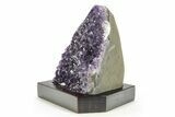 Amethyst Cluster With Wood Base - Uruguay #232603-2